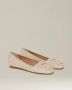 Kiton Geëmbosseerde leren balletflats Beige Dames - Thumbnail 4