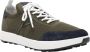 Kiton Groene leren sneakers met stoffen voering Green Heren - Thumbnail 2