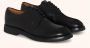 Kiton Handgeverfde Leren Derby Schoen Black Heren - Thumbnail 2