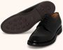 Kiton Handgeverfde Leren Derby Schoen Black Heren - Thumbnail 3