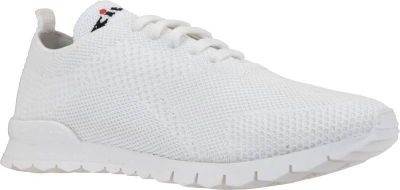 Kiton Katoenen vetersneakers voor dames White Dames