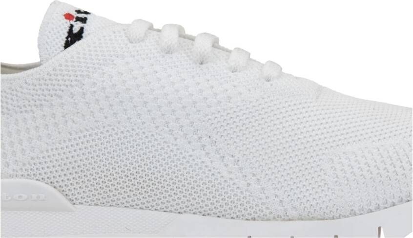 Kiton Katoenen vetersneakers voor dames White Dames