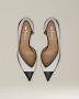 Kiton Leren pumps met inzetstukken White Dames - Thumbnail 2