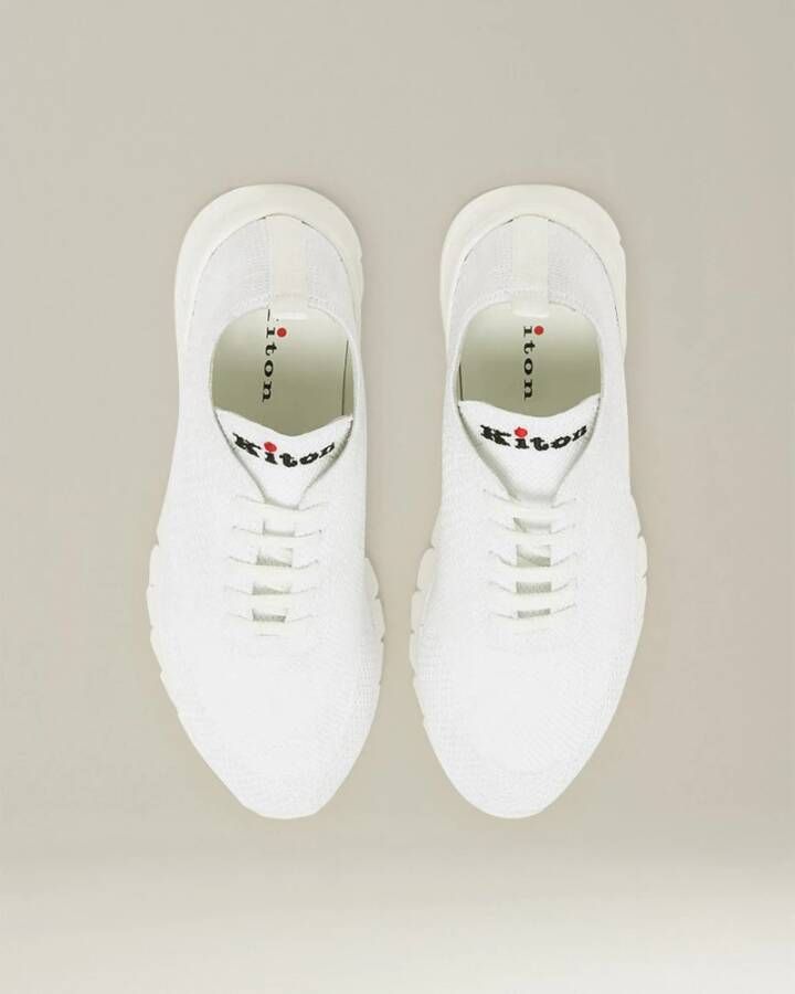 Kiton Mesh Fit Sneakers White Dames