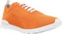 Kiton Oranje Katoen Elastaan Leren Sneakers Orange Heren - Thumbnail 2