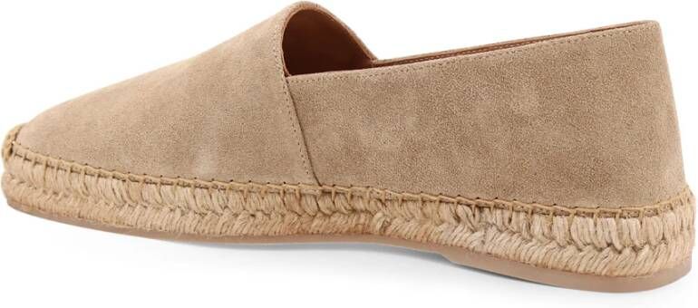 Kiton Rafia Espadrilles met Contrasterende Stiksels Beige Heren