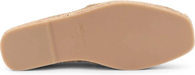 Kiton Rafia Espadrilles met Contrasterende Stiksels Beige Heren