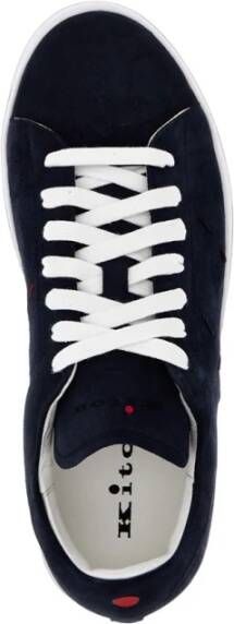 Kiton Leren Sneakers voor Heren Blauw Heren