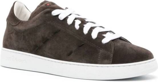 Kiton Bruine Stijlvolle Sneakers voor Heren Bruin Heren