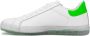 Kiton Handgemaakte leren sneakers met transparante contrasterende details White Heren - Thumbnail 2