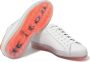 Kiton Handgemaakte leren sneaker met transparante contrasterende details White Heren - Thumbnail 5