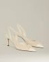 Kiton Stijlvolle Suede Slingback Pumps Beige Dames - Thumbnail 4