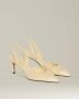 Kiton Suede Slingback Pumps Beige Dames - Thumbnail 4