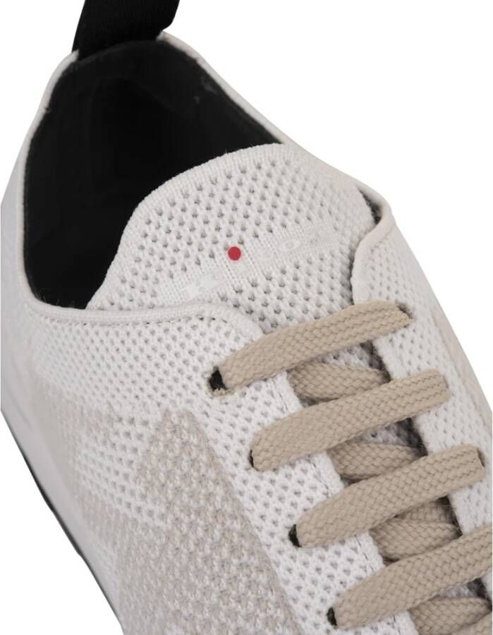 Kiton Witte hardloopschoenen met vetersluiting White Heren