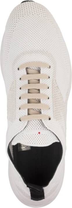 Kiton Witte hardloopschoenen met vetersluiting White Heren