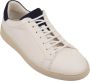 Kiton Witte Leren Lage Sneakers met Blauw Suède White Heren - Thumbnail 2