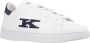 Kiton Witte Sneakers met Blauwe Suède Hiel White Heren - Thumbnail 2