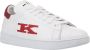 Kiton Witte Sneakers met Rode Suède Hiel White Heren - Thumbnail 2