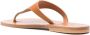 K.jacques Bruin Leren Sandalen Slip-On Stijl Brown Dames - Thumbnail 2