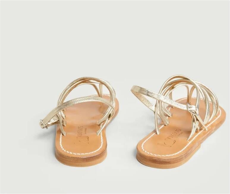 K.jacques Flat Sandals Geel Dames