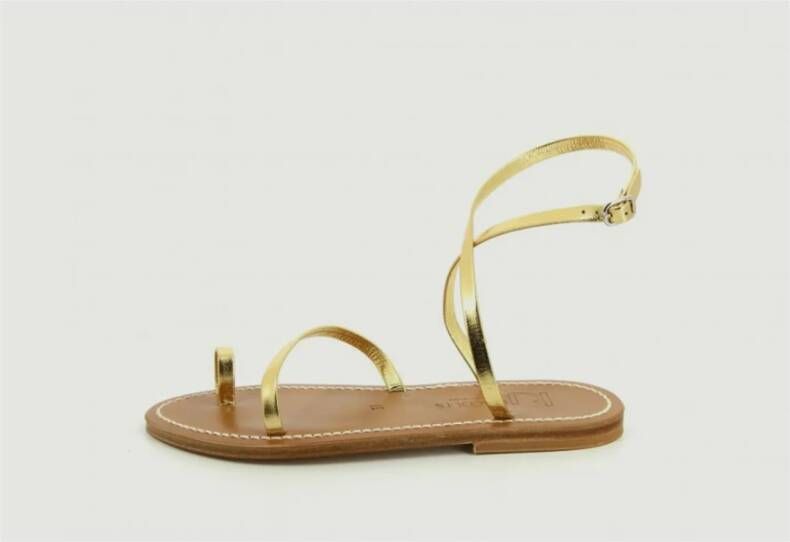 K.jacques Flat Sandals Geel Dames