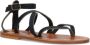 K.jacques Flat Sandals Zwart Dames - Thumbnail 5