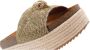 KURT GEIGER LONDON Slippers Dames Kensington Flatform Maat: 39 Materiaal: Textiel Kleur: Beige - Thumbnail 12