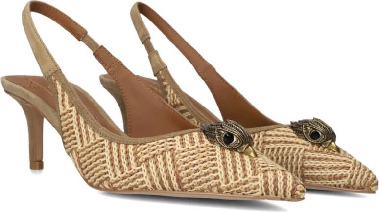 Kurt Geiger Beige Sling Back Schoenen Belgravia Stijl Beige Dames