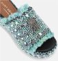 Kurt Geiger Blauwe Kristal Wig Sandalen Blue Dames - Thumbnail 5