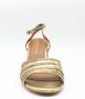 Kurt Geiger Pierra sandalette van leer met metallic finish - Thumbnail 8