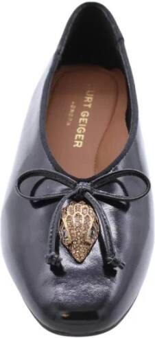 Kurt Geiger Elegante Ballerina's met Ponche Detail Black Dames