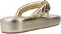 Kurt Geiger Stijlvolle Puff Flip Flops Yellow Dames - Thumbnail 3