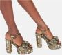 Kurt Geiger Gouden edelsteenplateausandalen Yellow Dames - Thumbnail 2