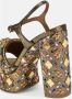 Kurt Geiger Gouden edelsteenplateausandalen Yellow Dames - Thumbnail 5