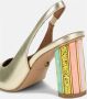 Kurt Geiger Gouden Perspex Slingback Hakken met Glitter Yellow Dames - Thumbnail 4