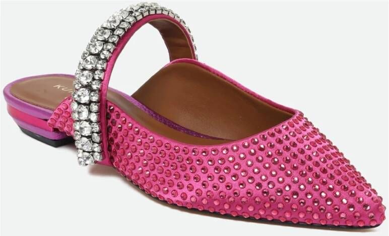 Kurt Geiger Kristal Fuchsia Instap Sandalen Pink Dames