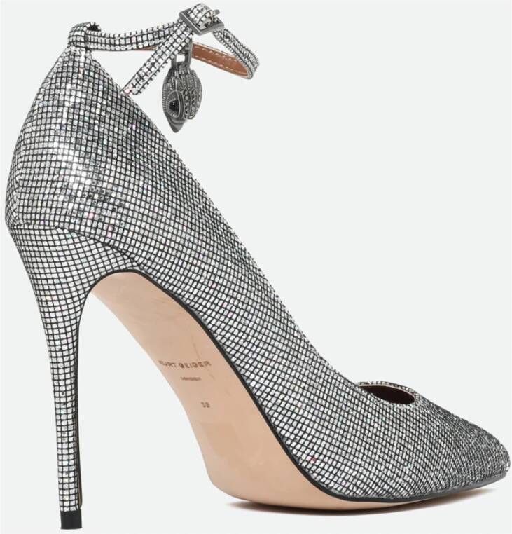 Kurt Geiger Kristal Stiletto Enkelband Hakken Gray Dames