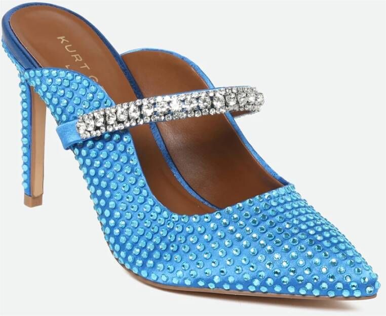 Kurt Geiger Kristalblauwe Instap Sandalen Blue Dames