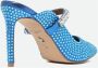 Kurt Geiger Kristalblauwe Instap Sandalen Blue Dames - Thumbnail 3