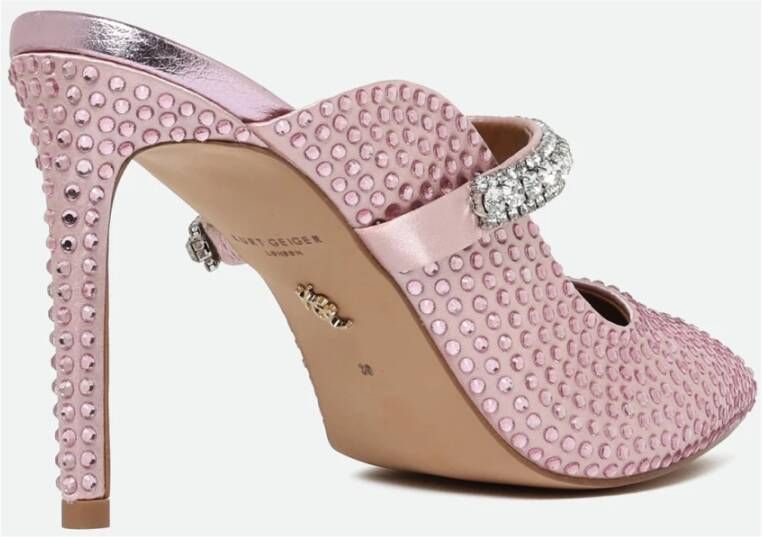 Kurt Geiger Kristalversierde Instap Hakken Pink Dames