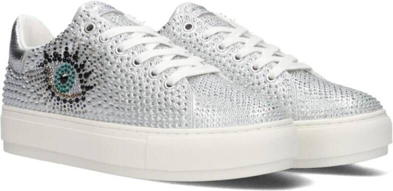 Kurt Geiger Regenboog Eye Lage Sneakers Gray Dames