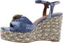 Kurt Geiger Dames Pumps Kensington Espadrille Denim Jeansblauw - Thumbnail 7