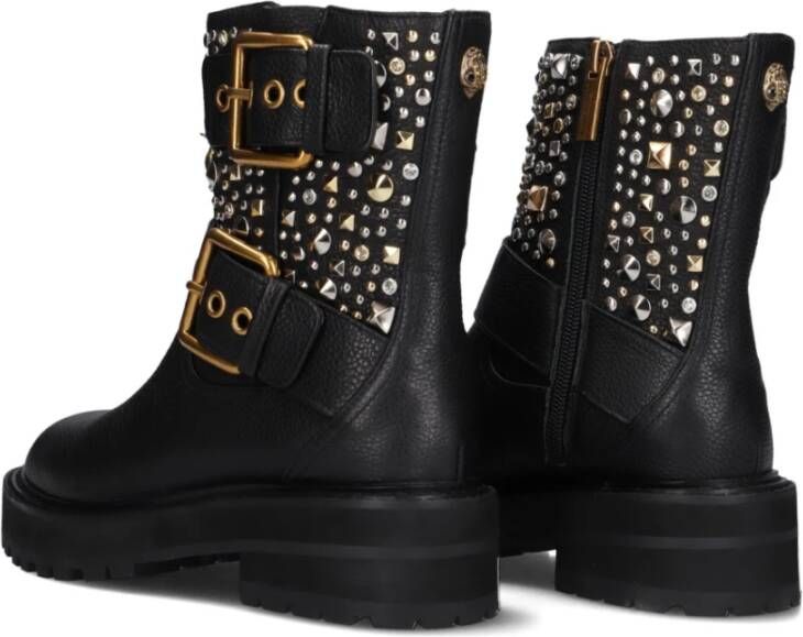 Kurt Geiger Stijlvolle Biker Boots met Studs Black Dames