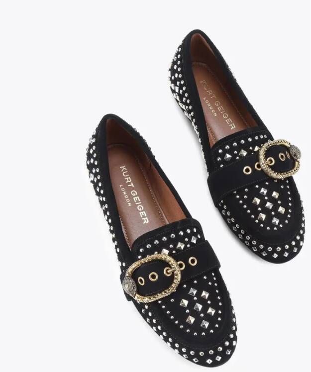 Kurt Geiger Stijlvolle Loafers voor Mannen Black Dames