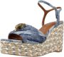 Kurt Geiger Dames Pumps Kensington Espadrille Denim Jeansblauw - Thumbnail 13