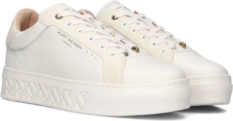 Kurt Geiger Witte lage top Kensington Cupsole sneakers White Dames