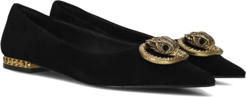 Kurt Geiger Zwarte Chelsea Point Flat Ballerina's Black Dames