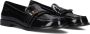 Kurt Geiger Zwarte Leren Loafers met Adelaarsgesp Black Dames - Thumbnail 7