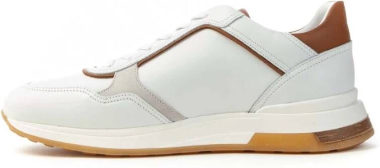 LA MARTINA Leren Sneakers met Suède Detail White Heren