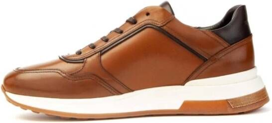 LA MARTINA Leren Sneakers met Veters voor Mannen Brown Heren